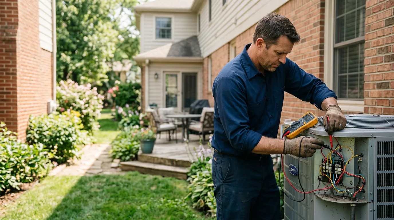 HVAC technician working near Vinemont, AL